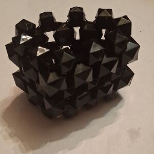 Black Geometric Statement Bracelet